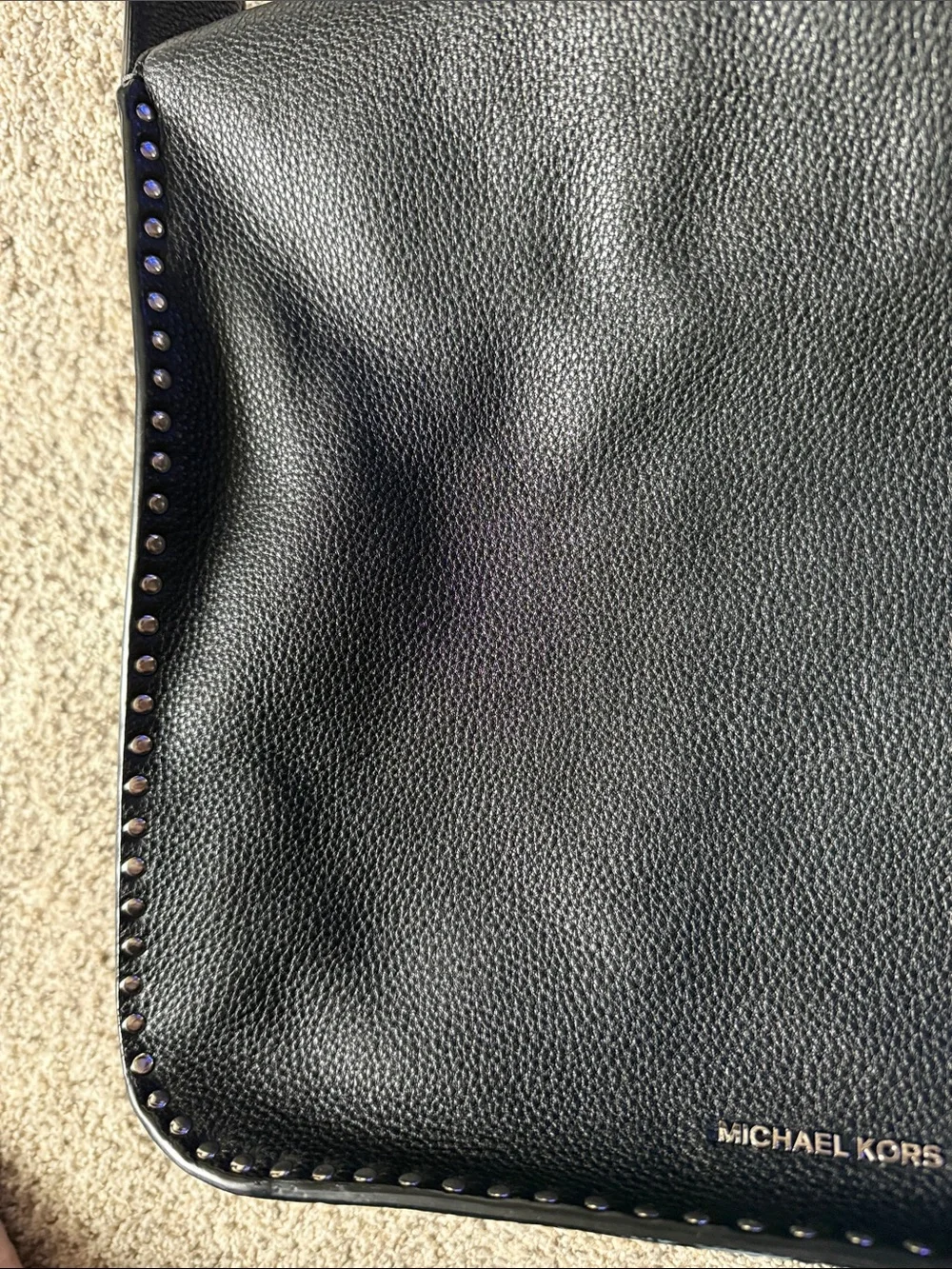 Michael Kors Black Leather Shoulder Bag